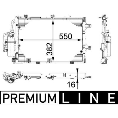 MAHLE ORIGINAL AC 335 000P - Condensator de aer condiționat MAHLE ORIGINAL AC 335 000P - Condensator de aer condiționat