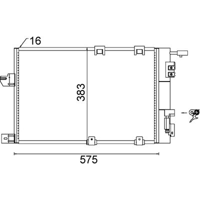 MAHLE AC 339 000S Kondensor - Auto-Klimaanlage MAHLE AC 339 000S Kondensor - Auto-Klimaanlage