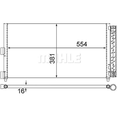 MAHLE Original AC 372 000S Kondensator - Kompatibel med Fiat Punto, Doblo, Idea, Ypsilon - Klimaanlæg MAHLE Original AC 372 000S Kondensator - Kompatibel med Fiat Punto, Doblo, Idea, Ypsilon - Klimaanlæg