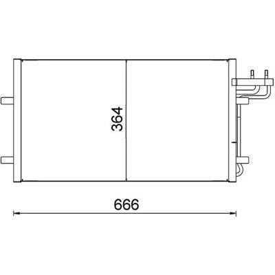 MAHLE Original AC 374 000S - Χωρίς στεγνωτήρα - Ψυκτικός συμπυκνωτής MAHLE Original AC 374 000S - Χωρίς στεγνωτήρα - Ψυκτικός συμπυκνωτής
