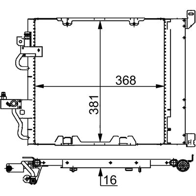 MAHLE Zafira B Astra H Klimaanlage Kondensor - Condenser MAHLE Zafira B Astra H Klimaanlage Kondensor - Condenser