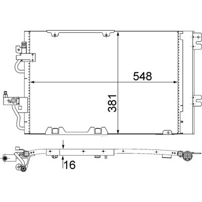 Mahle AC 378 000S Kondensator - Klimaanlagenradiator Mahle AC 378 000S Kondensator - Klimaanlagenradiator