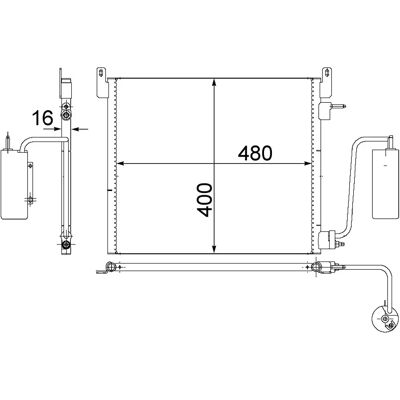 MAHLE Original AC 408 000S - Κομπρεσέρ κλιματισμού με αφυδραστήρα για Opel, Vauxhall MAHLE Original AC 408 000S - Κομπρεσέρ κλιματισμού με αφυδραστήρα για Opel, Vauxhall