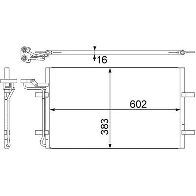 MAHLE AC 410 001S Ψυγείο - Αυτοκινήτου κλιματισμός MAHLE AC 410 001S Ψυγείο - Αυτοκινήτου κλιματισμός