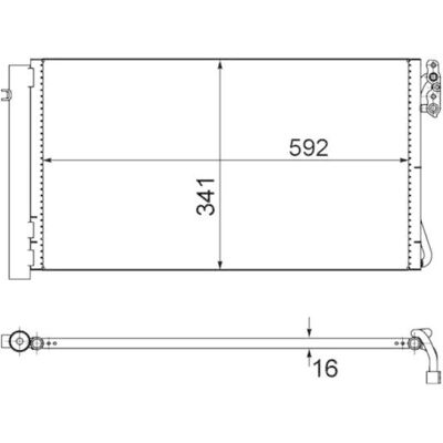 MAHLE ORIGINAL Condenser - Compatible with BMW models MAHLE ORIGINAL Condenser - Compatible with BMW models