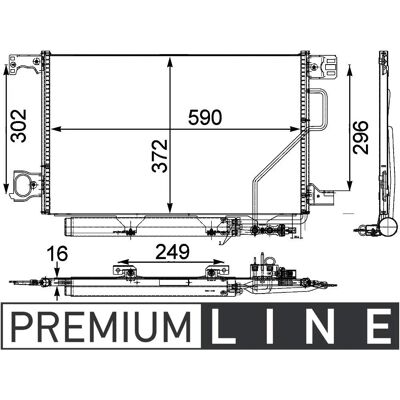 Condensator MAHLE AC 450 000P - Compatibil cu Mercedes-Benz Condensator MAHLE AC 450 000P - Compatibil cu Mercedes-Benz