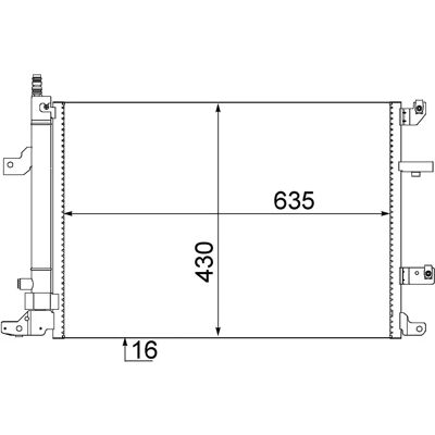 MAHLE Original AC 497 000S Παράλληλος Ψυκτικός Συμπυκνωτής - Κλιματισμός MAHLE Original AC 497 000S Παράλληλος Ψυκτικός Συμπυκνωτής - Κλιματισμός