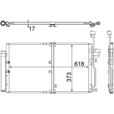 Mahle AC 510 000S - Klimakondensator für Chevrolet Captiva, Opel Antara Mahle AC 510 000S - Klimakondensator für Chevrolet Captiva, Opel Antara