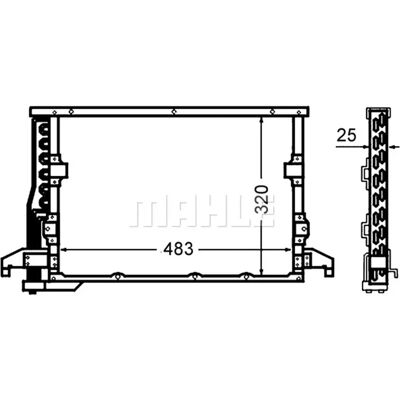 MAHLE Original AC 512 000S Condensator - Piesă de Aer Condiționat MAHLE Original AC 512 000S Condensator - Piesă de Aer Condiționat