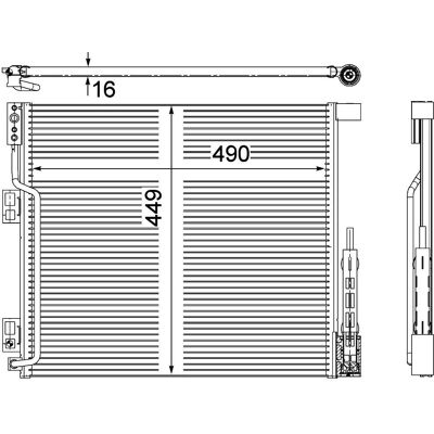 MAHLE AC 570 000P Kondensator - Klimaanlæg MAHLE AC 570 000P Kondensator - Klimaanlæg