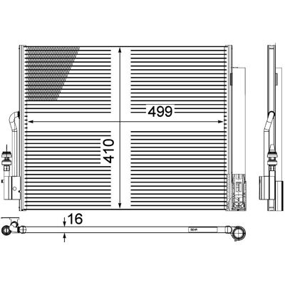 MAHLE AC 596 000P - Ψυκτικός συμπυκνωτής με Ξηραντήρα MAHLE AC 596 000P - Ψυκτικός συμπυκνωτής με Ξηραντήρα