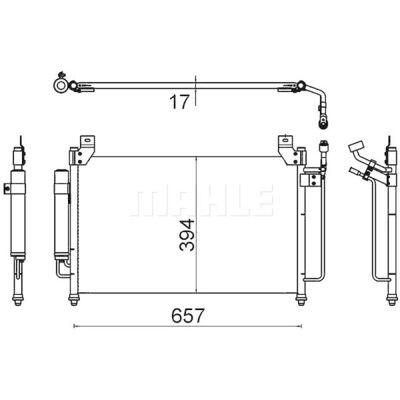 Condensator Mazda CX-7 - Inel de etanșare, Tuburi paralele Condensator Mazda CX-7 - Inel de etanșare, Tuburi paralele