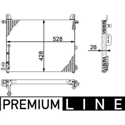 MAHLE Original AC 656 000P Kondensator - Autoklimaanlage MAHLE Original AC 656 000P Kondensator - Autoklimaanlage