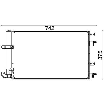 MAHLE AC 703 000P Kondensator - Aircondition MAHLE AC 703 000P Kondensator - Aircondition