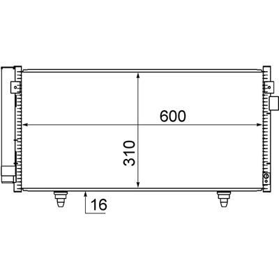 MAHLE AC 718 000S Kondensator - Subaru: XV, Forester, Impreza MAHLE AC 718 000S Kondensator - Subaru: XV, Forester, Impreza