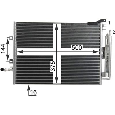 MAHLE ORIGINAL AC 720 000P - Κοντένσερ για Renault Clio 3, Modus, Grand Modus MAHLE ORIGINAL AC 720 000P - Κοντένσερ για Renault Clio 3, Modus, Grand Modus