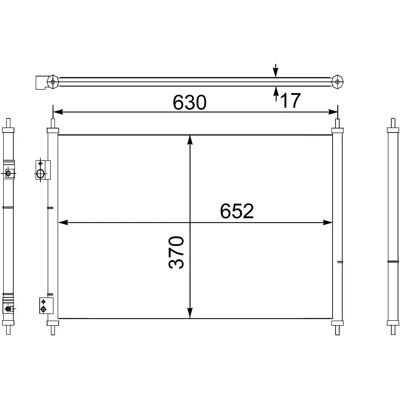 MAHLE Original AC 755 000S Συμπυκνωτής - Κλιματισμός MAHLE Original AC 755 000S Συμπυκνωτής - Κλιματισμός