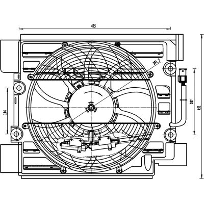MAHLE ACF 23 000S Ventilador de Resfriamento - Série 5 (E39) MAHLE ACF 23 000S Ventilador de Resfriamento - Série 5 (E39)