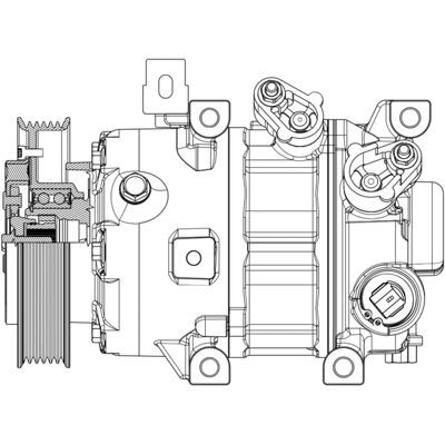 Hanon MAHLE ORIGINAL 6VS16e Συμπιεστής Κλιματισμού - Κλιματισμός Hanon MAHLE ORIGINAL 6VS16e Συμπιεστής Κλιματισμού - Κλιματισμός