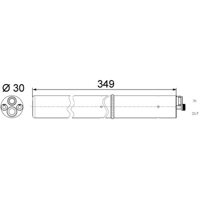 Mahle Original Sécheur de Clim - Filtre / Déshydrateur / Sècheur Mahle Original Sécheur de Clim - Filtre / Déshydrateur / Sècheur
