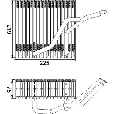 MAHLE AE 38 000S - Εξατμιστήρας MAHLE AE 38 000S - Εξατμιστήρας