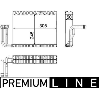 MAHLE AE 88 000P Klimaanlæg Fordamper MAHLE AE 88 000P Klimaanlæg Fordamper