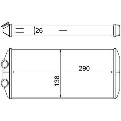 Mahle AH 15000S Aluminium Radiator - Heating System Mahle AH 15000S Aluminium Radiator - Heating System