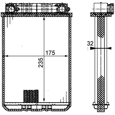 MAHLE Original AH 77 000P Radiator din aluminiu pentru Mercedes-Benz Clasa C - Sistem de încălzire MAHLE Original AH 77 000P Radiator din aluminiu pentru Mercedes-Benz Clasa C - Sistem de încălzire