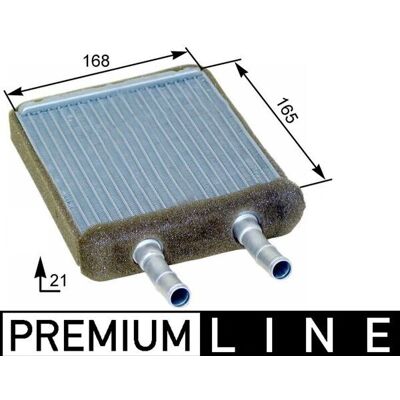MAHLE BEHR Scambiatore di calore - Alluminio, Compatto - Riscaldamento interno MAHLE BEHR Scambiatore di calore - Alluminio, Compatto - Riscaldamento interno