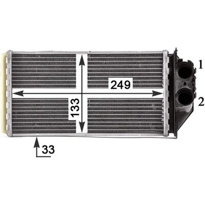 MAHLE Original AH 187 000P Ψυγείο - Σύστημα θέρμανσης για Peugeot 307 MAHLE Original AH 187 000P Ψυγείο - Σύστημα θέρμανσης για Peugeot 307