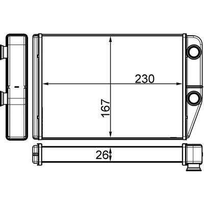 MAHLE Compact Heater AH 225 000S - Radiator for Fiat Ducato, Peugeot Boxer, Citroën Jumper MAHLE Compact Heater AH 225 000S - Radiator for Fiat Ducato, Peugeot Boxer, Citroën Jumper