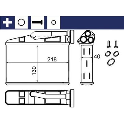 Varmekar radiator MAHLE ORIGINAL AH 240 000S - Varmesystem med tilbehør Varmekar radiator MAHLE ORIGINAL AH 240 000S - Varmesystem med tilbehør