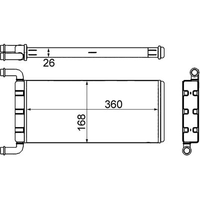 MAHLE AH 241 000S Θερμαντικό ψυγείο - Θέρμανση & ψύξη MAHLE AH 241 000S Θερμαντικό ψυγείο - Θέρμανση & ψύξη