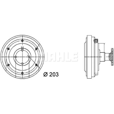 MAHLE CFC 37 000P Visco-Kupplung - Kühlerlüfter - Produkttyp MAHLE CFC 37 000P Visco-Kupplung - Kühlerlüfter - Produkttyp
