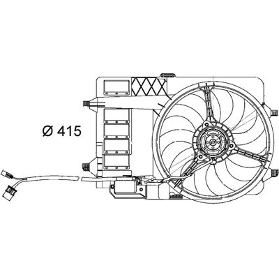 MAHLE CFF 29000S Elektrisk radiatorventilator - Radiatorventilator MAHLE CFF 29000S Elektrisk radiatorventilator - Radiatorventilator