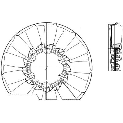 Roata ventilator MAHLE CFW 55 000P - Răcirea motorului Roata ventilator MAHLE CFW 55 000P - Răcirea motorului
