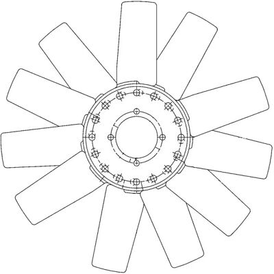 BEHR MAHLE CFW 73 000P Fan Wheel - Cooling System BEHR MAHLE CFW 73 000P Fan Wheel - Cooling System