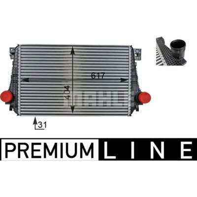 MAHLE Intercooler - Aluminium, Hochleistung, VW Amarok - Intercooler MAHLE Intercooler - Aluminium, Hochleistung, VW Amarok - Intercooler