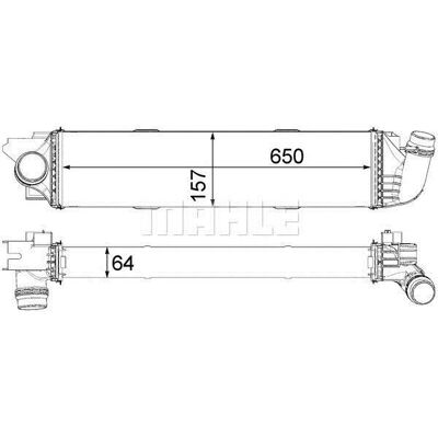 Intercooler MAHLE - CI 31 000P - Passer til Renault Trafic 3, Opel Vivaro B, Fiat Talento Intercooler MAHLE - CI 31 000P - Passer til Renault Trafic 3, Opel Vivaro B, Fiat Talento