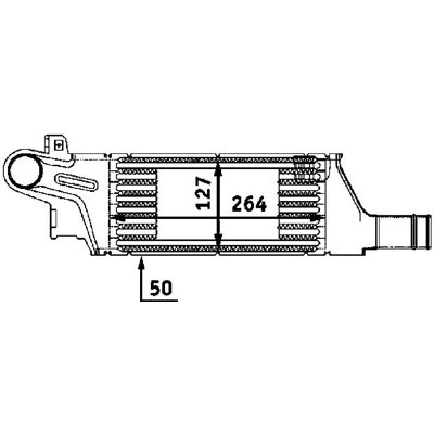 Intercooler MAHLE CI 57 000P - Luft-Luft, Luft-Vand, Opel Corsa C Intercooler MAHLE CI 57 000P - Luft-Luft, Luft-Vand, Opel Corsa C