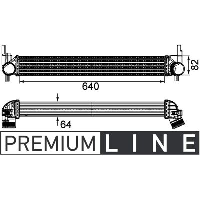 MAHLE CI 165 000P Väli-ilmastin - Ilma Vesi Vaihto MAHLE CI 165 000P Väli-ilmastin - Ilma Vesi Vaihto