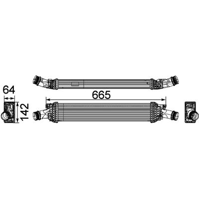 MAHLE ORIGINAL Modell CI 170 000P Intercooler - Luft/Luft, Wasser/Luft, Audi, Porsche MAHLE ORIGINAL Modell CI 170 000P Intercooler - Luft/Luft, Wasser/Luft, Audi, Porsche