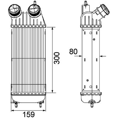 MAHLE ORIGINAL CI 171 000P Intercooler - Luft-Luft, PEUGEOT: Expert II Van, Expert II Tepee MAHLE ORIGINAL CI 171 000P Intercooler - Luft-Luft, PEUGEOT: Expert II Van, Expert II Tepee