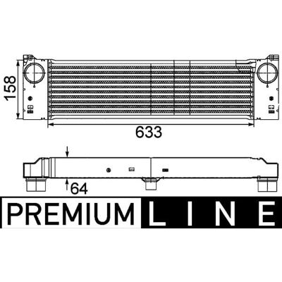 MAHLE Original CI 192 000P Intercooler - Mercedes-Benz MAHLE Original CI 192 000P Intercooler - Mercedes-Benz