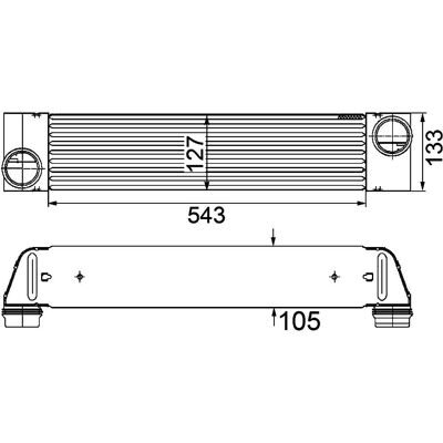 MAHLE CI 193 000P Intercooler - Luft Wasser Kühler für BMW 5er 7er MAHLE CI 193 000P Intercooler - Luft Wasser Kühler für BMW 5er 7er