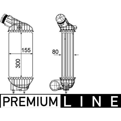 MAHLE ORIGINAL CI 199 000P - Intercooler για Citroën & Peugeot MAHLE ORIGINAL CI 199 000P - Intercooler για Citroën & Peugeot