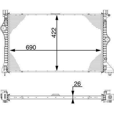 MAHLE CI 222 000P Ladeluftkühler - Aluminium, OEM Mercedes-Benz MAHLE CI 222 000P Ladeluftkühler - Aluminium, OEM Mercedes-Benz