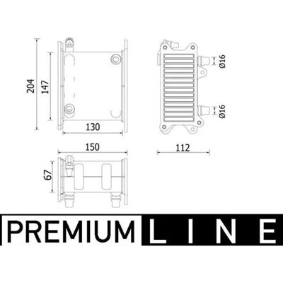 Mahle CI 223 000P Ladeluftkühler - Ladeluftkühler Mahle CI 223 000P Ladeluftkühler - Ladeluftkühler