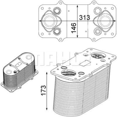 MAHLE CI 232 000P Intercooler - Luftansaugsystem MAHLE CI 232 000P Intercooler - Luftansaugsystem