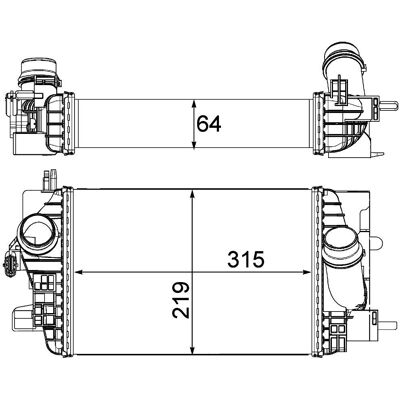 Mahle CI 235 000P - Intercooler Mahle CI 235 000P - Intercooler
